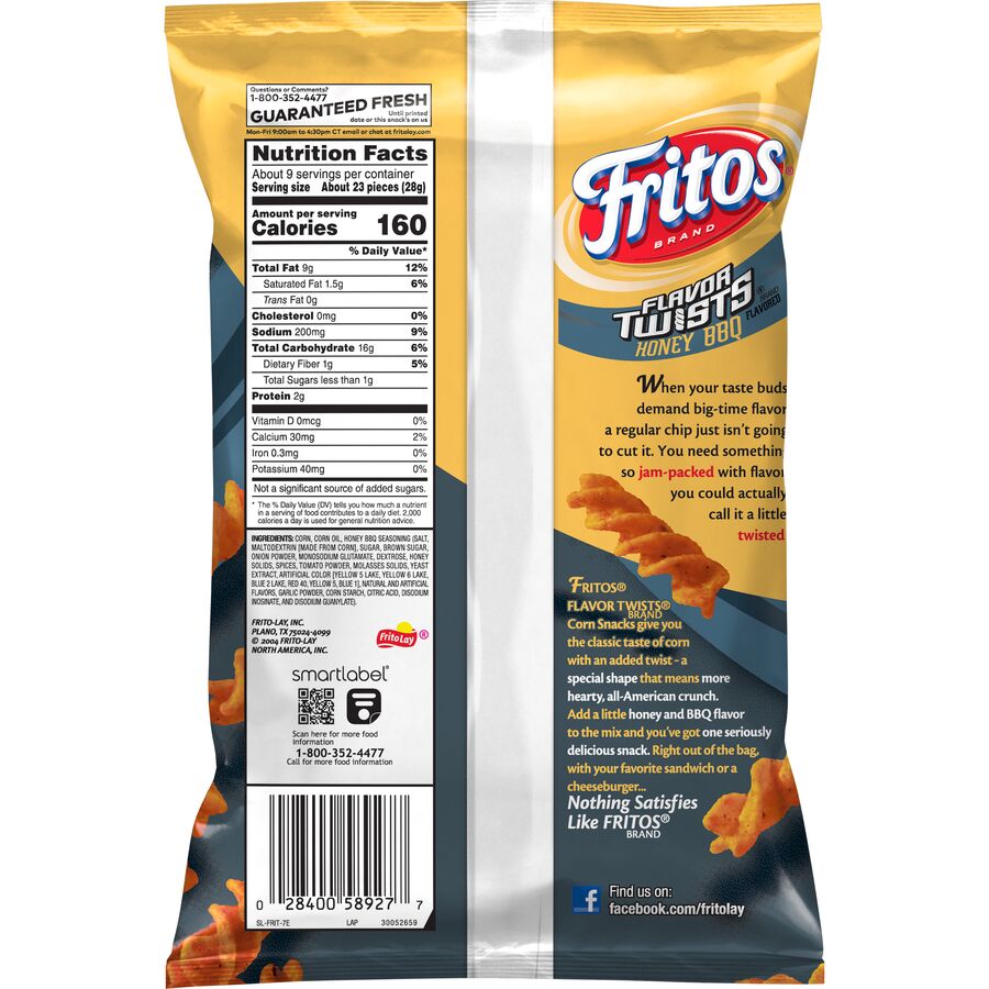 Fritos Flavor Twists Honey BBQ