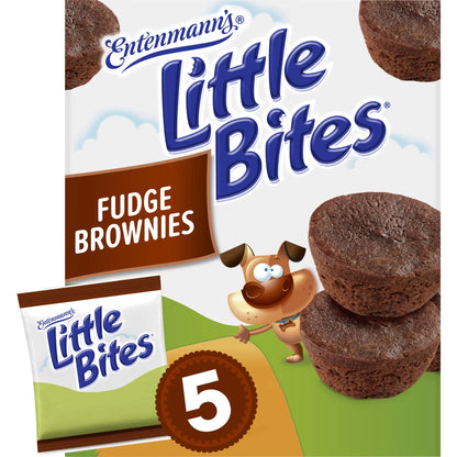 Little Bites Chocolate Fudge Brownies, 5 Packs, Mini Muffins, 9.75 Oz Box