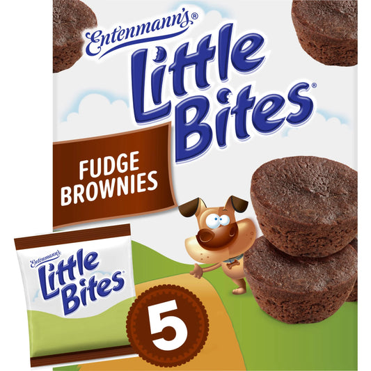 Little Bites Chocolate Fudge Brownies, 5 Packs, Mini Muffins, 9.75 Oz Box