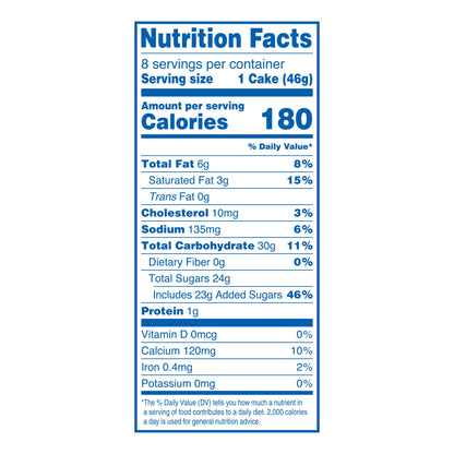 Birthday Cupcakes, Frosted Cupcakes, Creamy Center - 13.1 Oz, 8 Count