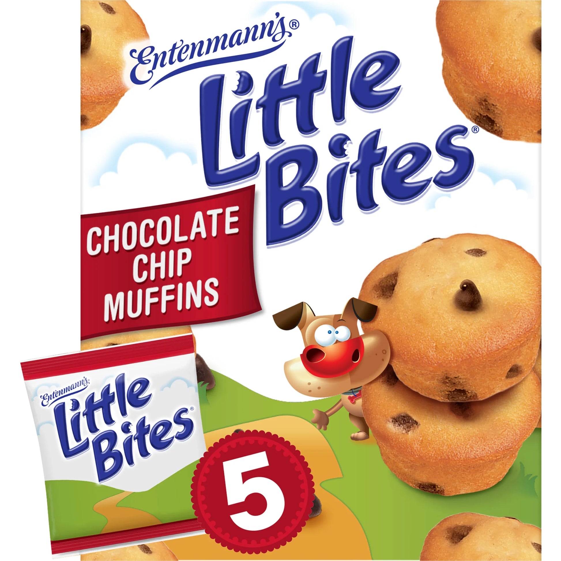 Little Bites Chocolate Chip Muffins, 5 Packs, Mini Muffins, 8.25 Oz Multipack