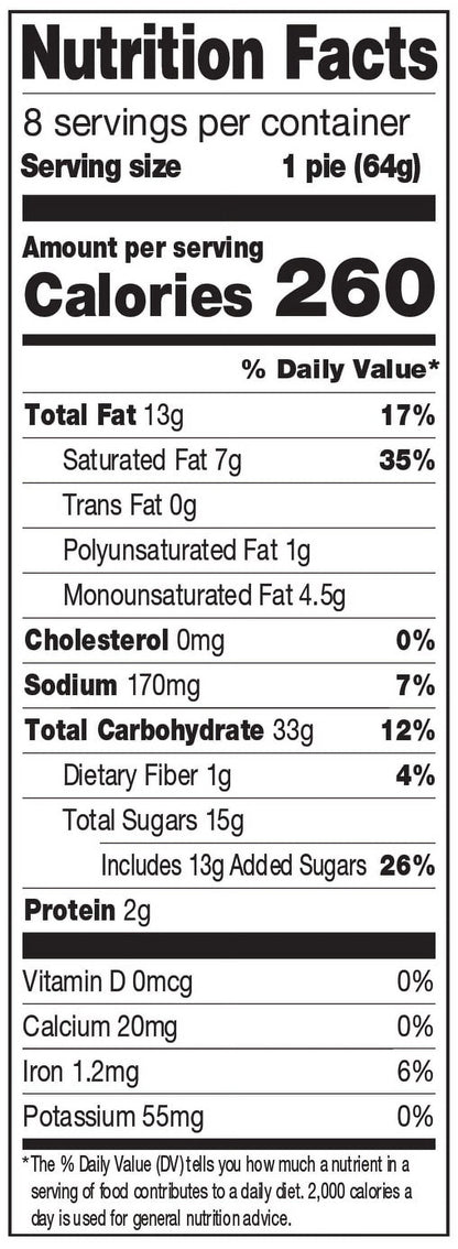 Mini Apple Fruit Pies, 18.04 Oz (8 Piezas)